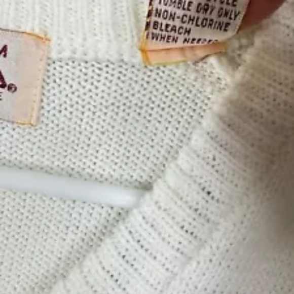 Vintage 80s 90s Antigua Size Medium V-Neck Sweater Plaid Palm Beach Crest Tennis - Picture 4 of 7